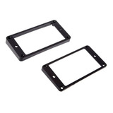 Moldura P/ Captador Humbucker Les Paul Sg Curva Preta Par