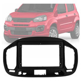 Moldura Painel 2 Din 9 Polegadas Fiat Uno 2015 Até 2021