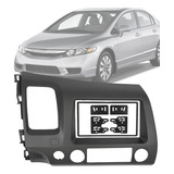 Moldura Painel 2 Din New Civic 2007 2008 2009 2010 2011