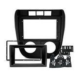 Moldura Painel 2din Multimidia 9 E 7 Polegadas Fox E Crossfox 2003 2004 2005 2006 2007 2008 2009 Fiamon Negro Mate 5945 