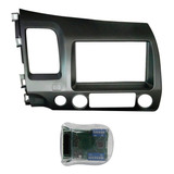 Moldura Painel 2din New Civic 07 Á 2011 + Interface Volante