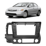 Moldura Painel 9pol Honda Civic 2007 2008 2009 2010 2011 