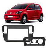Moldura Painel Central 2 Din Mp5 Dvd Volkswagen Vw Up 2014 À 2017 Preta Expex Epx 320 Ap 1046
