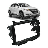 Moldura Painel Dvd 2 Din Honda Hrv Black Piano