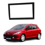 Moldura Painel Dvd Rádio 2din Peugeot 307 Preta Fiamon