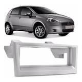 Moldura Painel Fiat Punto Linea 1 Din Para Dvd Cd Mp3 Prata