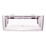 Moldura Painel Punto 1 Din Radio Cd Dvd Player 07 A 12 Prata