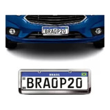 Moldura Para Placa Do Toyota Corolla 2010 Cromada