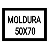 Moldura Preta P/foto Quadro 50x70 Pôster, Retrato Fundo Mdf