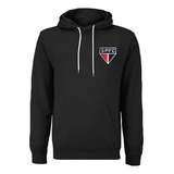 Moletom Canguru Time Sp Tricolor São Pauo Logo Simples