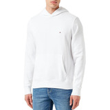 Moletom Canguru Tommy Hilfiger Flag Logo Hoody Branco