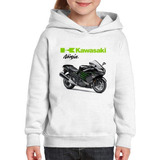 Moletom Infantil Moto Kawasaki Ninja Zx 14r Preta 2013