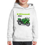 Moletom Infantil Moto Kawasaki Ninja Zx 14r Verde 2013