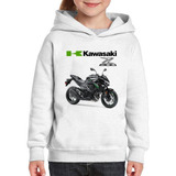 Moletom Infantil Moto Kawasaki Z 800 Preta 2013