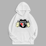 Moletom Jaqueta Blusa De Frio Sao Paulo Futebol Time Casaco