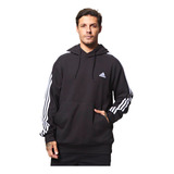 Moletom Masculino Essentials 3 Stripes Com Capuz adidas