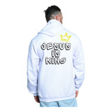 Moletom Masculino Estampado Jesus King Salvador Cristo