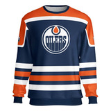 Moletom Oilers Edmonton Hockey Gc Full Ref:0428