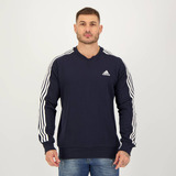 Moletom adidas Essential 3 Stripes Marinho
