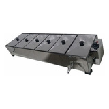 Molheira Hotdog 6 Cubas Fixa E Removível(exclusividade) 110v