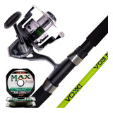 Molinete Maruri Pesca Tucunare + Vara 17libras + Linha 