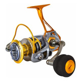 Molinete Sumax Metaniun Sm 4000 Drag 18 Kg Cor Cinza E Dourado