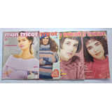 Mon Tricot 4 Revistas Ed.2, 34, 87, 92 Tricô Crochê Bordado