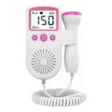 Monitor Cardíaco Fetal Doppler Digital Ultrassom Portátil Cor Rosa