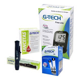 Monitor Diabetes Glicose 50 Tiras 100 Lancetas + Caneta