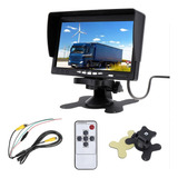 Monitor Hd Colorido Tft Lcd 12v-24v De 7 Polegadas