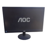 Monitor Lcd Aoc Usado Com Marca De Uso E Bolinha Na Tela