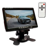 Monitor Lcd Colorido De 7 Câmera De Segurança E Carro Ré