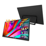 Monitor Portátil Gamer Hgfrtee 18.5 Polegadas Full Hd 100hz Hdr Ips Usb-c Mini Hdmi Áudio Integrado Vesa 100% Rgb