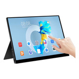 Monitor Portátil Touch Screen Vchance 14 Polegadas Hdr Full Hd 1080p 60 Hz Ultra Fino Com Bag E Audio 3.5mm Preto 110v/220v