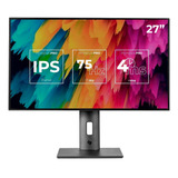 Monitor Profissional Pichau Perseus Pro, 27 Pol. Ips, Qhd, 4 Ms, 75hz, Base Ajustável, Hdmi/dp