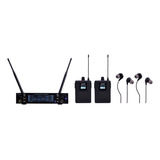 Monitor Sem Fio In Ear Dylan Dsm-300 Duplo Receptor Uhf 100