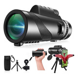 Monocular 80x100 Hd, Compacto, De Alta Potência, Visão Ampla