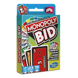 Monopoly Bid Jogo De Cartas Copag 32848