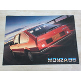 Monza 1985 Folder Propaganda Prospecto Chevrolet Imk1
