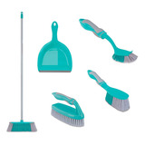 Mop Conjunto Para Limpeza Multi Uso 5pçs - Solução Completa