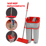 Mop Multiuso Lava E Seca Wap Duplo Compacto Capacidade Total 8 Litros
