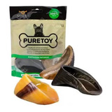 Mordedor Natural Casco De Boi Puretoy - 3 Unidades