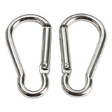 Mosquetão Aluminio 10pcs Mini Clipe Camping Chaveiro