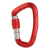 Mosquetão Aluminio D 25kn Rapel Escalada Paraglider Vermelho