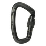 Mosquetão De Aluminio D 25kn Rapel Escalada Paraglider Preto