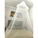 Mosquiteiro De Teto Filo Simples P\ Cama Casal E Solteiro Cor Branco