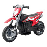 Moto Elétrica Infantil Motocross 6v 2-3 Km/h Criança +3 Anos Cor Vermelho