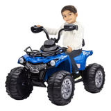 Moto Eletrica Quadriciclo Infantil Farol Toca Musicas 12v Cor Azul Belfix