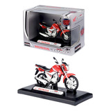 Moto Honda Cg Titan 160 Cc Vermelha 2016 Miniatura Esc. 1/18