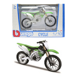 Moto Kawasaki Kx 450f - Cycle - 1/18 - Burago
